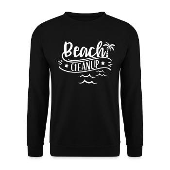 Beach Cleanup Beach Beaches Beach Clean Up - Unisex Sweatshirt - black - Front - Alina (178cm) & Michal (187cm)