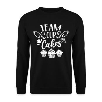 Équipe Cupcakes Amateurs Nourriture Cupcake Sucré - Sweat-shirt Unisexe - noir - Devant - Alina (178cm) & Michal (187cm)