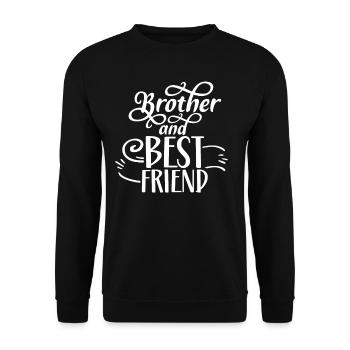 Bruder Und Bester Freund Team Brüder Freundschaft - Unisex Pullover - Schwarz - Vorne - Alina (178cm) & Michal (187cm)