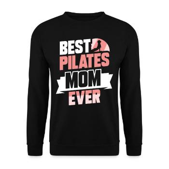 Meilleure mère de Pilates jamais amoureuse de maman - Sweat-shirt Unisexe - noir - Devant - Alina (178cm) & Michal (187cm)