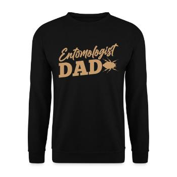 Entomologist Papa Insects Entomology Profession Team - Unisex Sweatshirt - black - Front - Alina (178cm) & Michal (187cm)