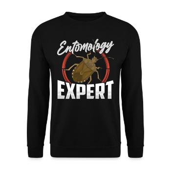 Expert in Entomology Profession Entomologist Insects - Unisex Sweatshirt - black - Front - Alina (178cm) & Michal (187cm)