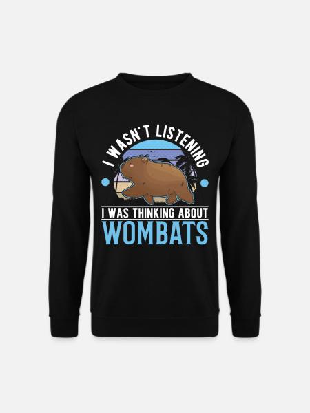 Wombat australien - Sweat-shirt Unisexe - noir