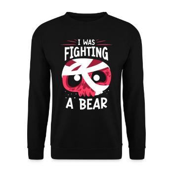 Ich Habe Mit Einem Bären Gekämpft Patient Erholung - Unisex Pullover - Schwarz - Vorne - Alina (178cm) & Michal (187cm)