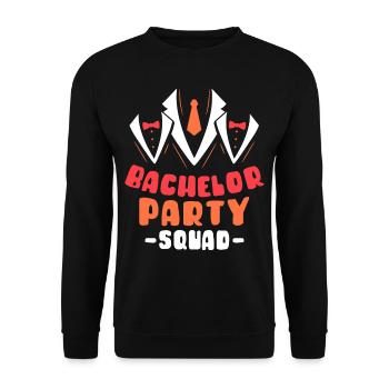 Bachelor Party Squad Bachelor Mariée - Sweat-shirt Unisexe - noir - Devant - Alina (178cm) & Michal (187cm)