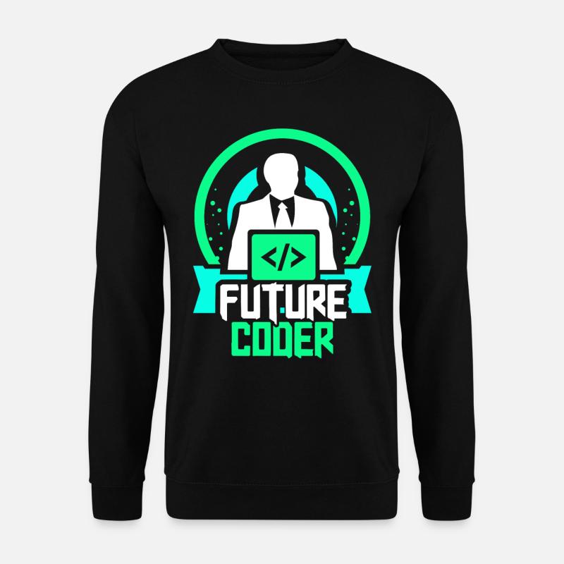 Zukünftiger Coder Coding Programmierer Code - Unisex Pullover - Schwarz