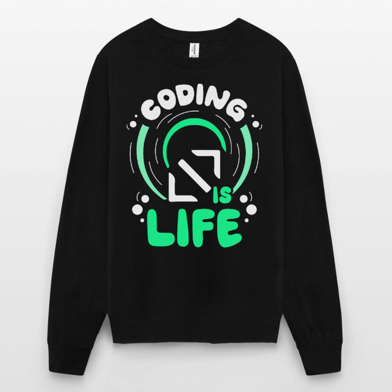 Coding Ist Leben Code Coder Programmierer Unisex Pullover