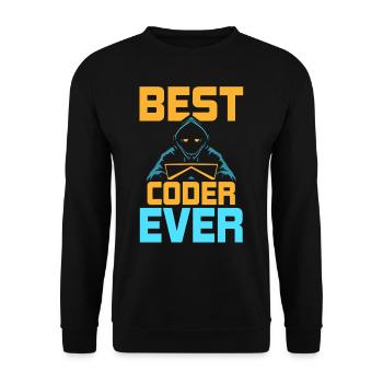 Meilleur programmeur de code de code de tous les temps - Sweat-shirt Unisexe - noir - Devant - Alina (178cm) & Michal (187cm)