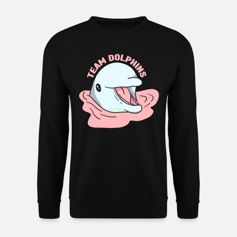 Team Delfine Delphine Liebhaber Delfin Delphin - Unisex Pullover - Schwarz