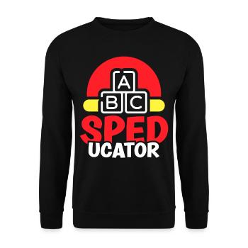 Enseignant spéducateur Éducation de l’enfance en difficulté Éducation de l’enfance en difficulté - Sweat-shirt Unisexe - noir - Devant - Alina (178cm) & Michal (187cm)