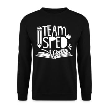 Équipe Éducation de l’enfance en difficulté Éducation de l’enfance en difficulté Enseignante - Sweat-shirt Unisexe - noir - Devant - Alina (178cm) & Michal (187cm)
