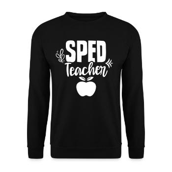 Enseignante en éducation de l’enfance en difficulté Profession de l’éducation de l’enfance en difficulté - Sweat-shirt Unisexe - noir - Devant - Alina (178cm) & Michal (187cm)