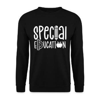 Éducateur de l’enfance en difficulté Enseignante de la profession d’éducateur de l’enfance en difficulté - Sweat-shirt Unisexe - noir - Devant - Alina (178cm) & Michal (187cm)