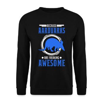 Parce que les Aardvarks sont des aardvarks impressionnants - Sweat-shirt Unisexe - noir - Devant - Alina (178cm) & Michal (187cm)