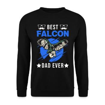 Meilleur Falcon Papa Ever Falcon Papa Falconry - Sweat-shirt Unisexe - noir - Devant - Alina (178cm) & Michal (187cm)
