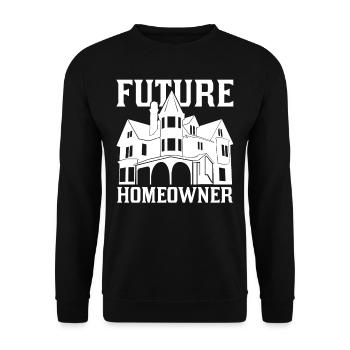 Futur propriétaire propriétaire propriétaire - Sweat-shirt Unisexe - noir - Devant - Alina (178cm) & Michal (187cm)