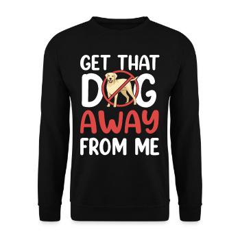Take the dog away from me cat lover cat - Unisex Sweatshirt - black - Front - Alina (178cm) & Michal (187cm)