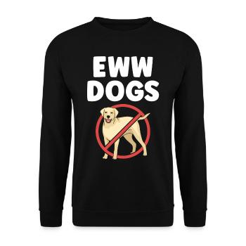 Igitt Chiens Chat Animal mignon Amoureux Chats - Sweat-shirt Unisexe - noir - Devant - Alina (178cm) & Michal (187cm)
