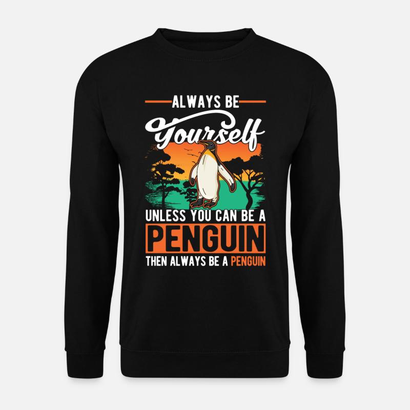 Pingouin Cadeau Pingouin - Sweat-shirt Unisexe - noir