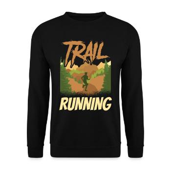 Trail Running Course Trail Running Runner - Sweat-shirt Unisexe - noir - Devant - Alina (178cm) & Michal (187cm)