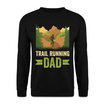 Trail Running Papa Race Runner Trail Run - Sweat-shirt Unisexe - noir - Devant - Alina (178cm) & Michal (187cm)