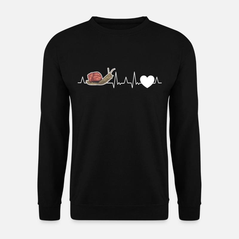 Snail Heartbeat - Unisex Sweatshirt - black