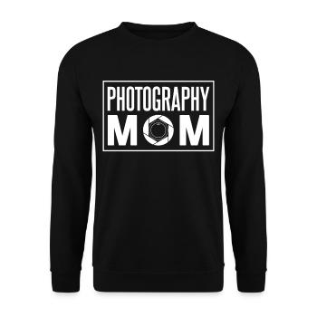 Fotografin Mama Fotografie Mutter Kamera - Unisex Pullover - Schwarz - Vorne - Alina (178cm) & Michal (187cm)