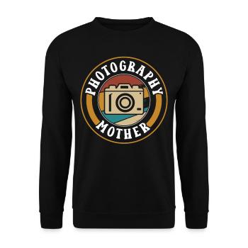 Photographer Mother Photography Camera Mom - Unisex Sweatshirt - black - Front - Alina (178cm) & Michal (187cm)
