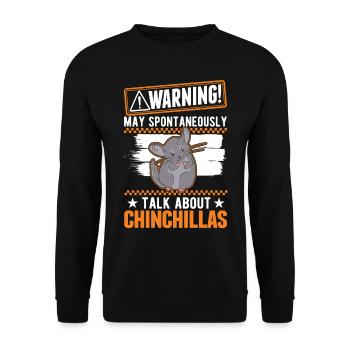 Avertissement Aux amateurs de chinchilla - Sweat-shirt Unisexe - noir - Devant - Alina (178cm) & Michal (187cm)
