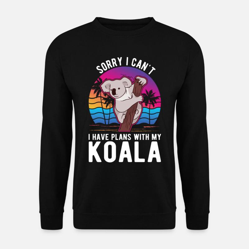 Koala Koala Bear Amoureux - Sweat-shirt Unisexe - noir