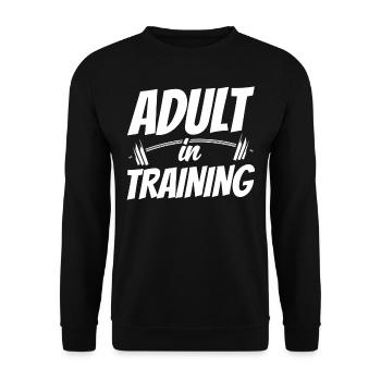Adulte en éducation Anniversaire d’adulte - Sweat-shirt Unisexe - noir - Devant - Alina (178cm) & Michal (187cm)