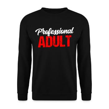 Anniversaire professionnel adulte adulte - Sweat-shirt Unisexe - noir - Devant - Alina (178cm) & Michal (187cm)