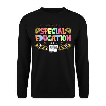 Enseignante en éducation de l’enfance en difficulté Profession de l’éducation de l’enfance en difficulté - Sweat-shirt Unisexe - noir - Devant - Alina (178cm) & Michal (187cm)