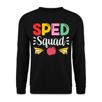 Équipe d’éducation de l’enfance en difficulté Profession d’enseignant en éducation de l’enfance en difficulté - Sweat-shirt Unisexe - noir - Devant - Alina (178cm) & Michal (187cm)
