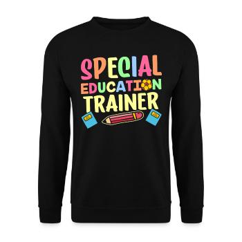 Formateur en éducation de l’enfance en difficulté Enseignant en éducation de l’enfance en difficulté - Sweat-shirt Unisexe - noir - Devant - Alina (178cm) & Michal (187cm)