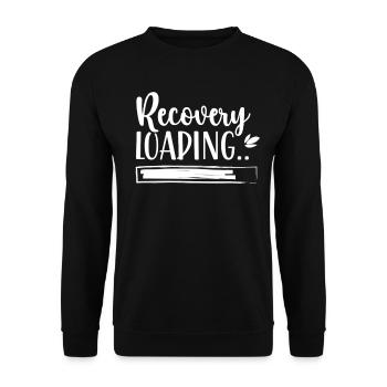 Genesung Laden Erholen Überlebender Erholung - Unisex Pullover - Schwarz - Vorne - Alina (178cm) & Michal (187cm)