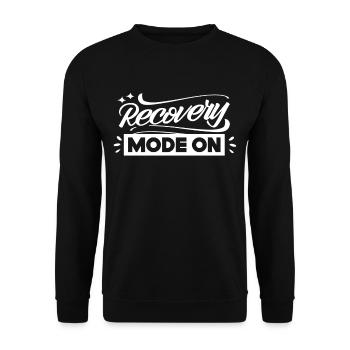 Genesung Modus Ein Überlebender Erholung Erholen - Unisex Pullover - Schwarz - Vorne - Alina (178cm) & Michal (187cm)