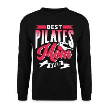 Meilleure mère de Pilates jamais amoureuse de maman - Sweat-shirt Unisexe - noir - Devant - Alina (178cm) & Michal (187cm)