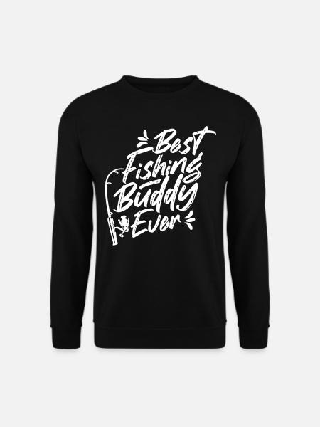 Bester Angelkumpel Fischen Angeln Angelfreund - Unisex Pullover - Schwarz