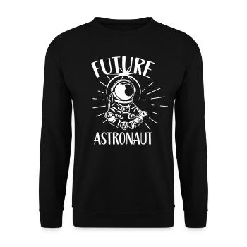 Futur astronaute Astronomie Fusée Espace - Sweat-shirt Unisexe - noir - Devant - Alina (178cm) & Michal (187cm)