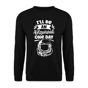 Je serai un jour astronaute Astronomie - Sweat-shirt Unisexe - noir - Devant - Alina (178cm) & Michal (187cm)