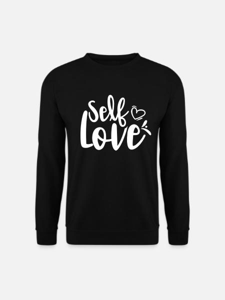 Selbstliebe Süß Positiv Eigenliebe - Unisex Pullover - Schwarz