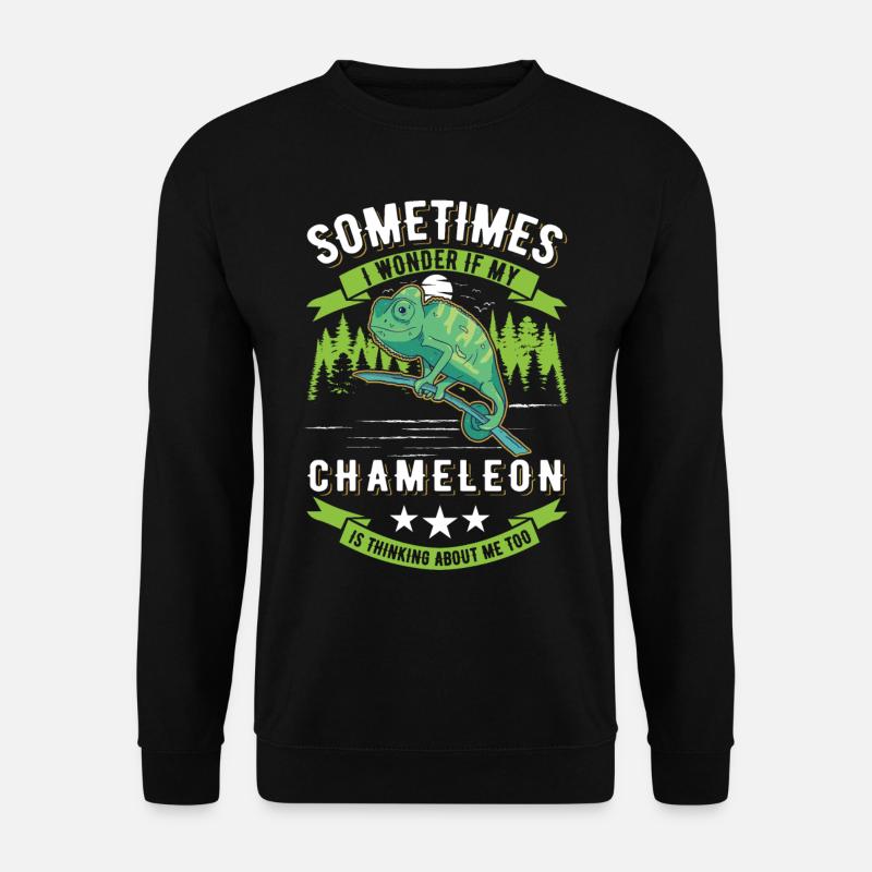 Chameleon Cadeau Caméléon - Sweat-shirt Unisexe - noir