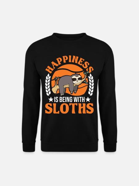Sloth Luck Sloth - Unisex Sweatshirt - black