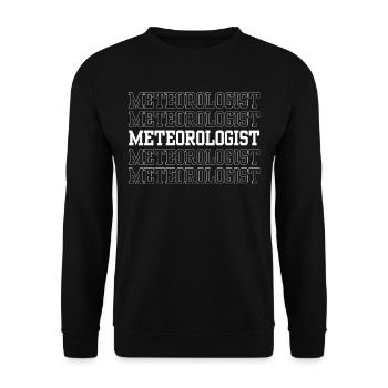 Météorologue Profession Météorologie Prévisions météorologiques - Sweat-shirt Unisexe - noir - Devant - Alina (178cm) & Michal (187cm)