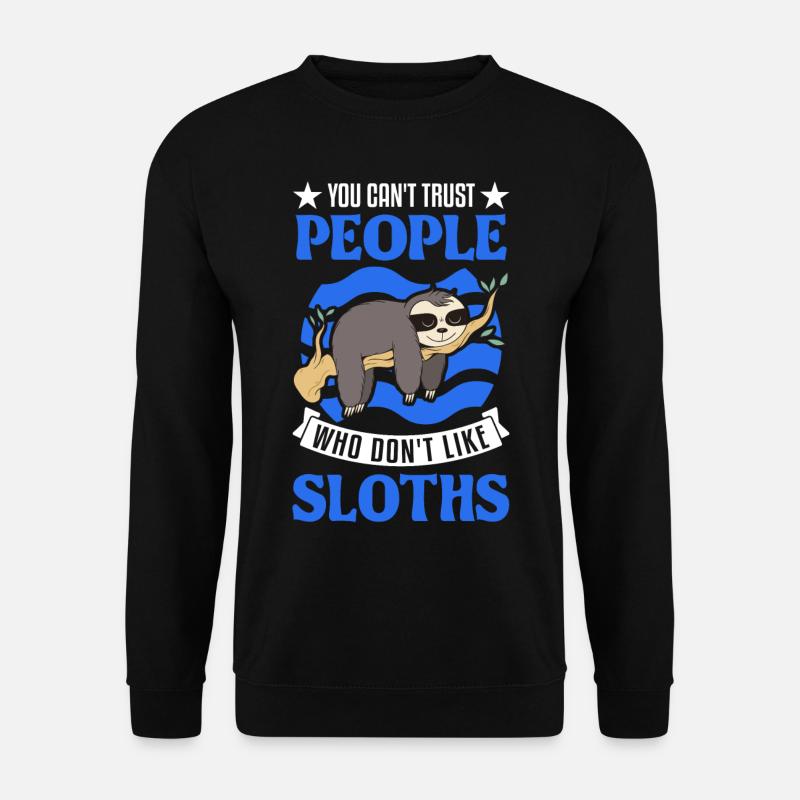 Sloth lover - Unisex Sweatshirt - black