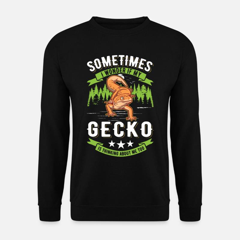 Gecko Cadeau Léopard Gecko - Sweat-shirt Unisexe - noir