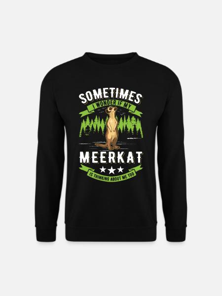 Erdmännchen surikat suricate - Sweat-shirt Unisexe - noir