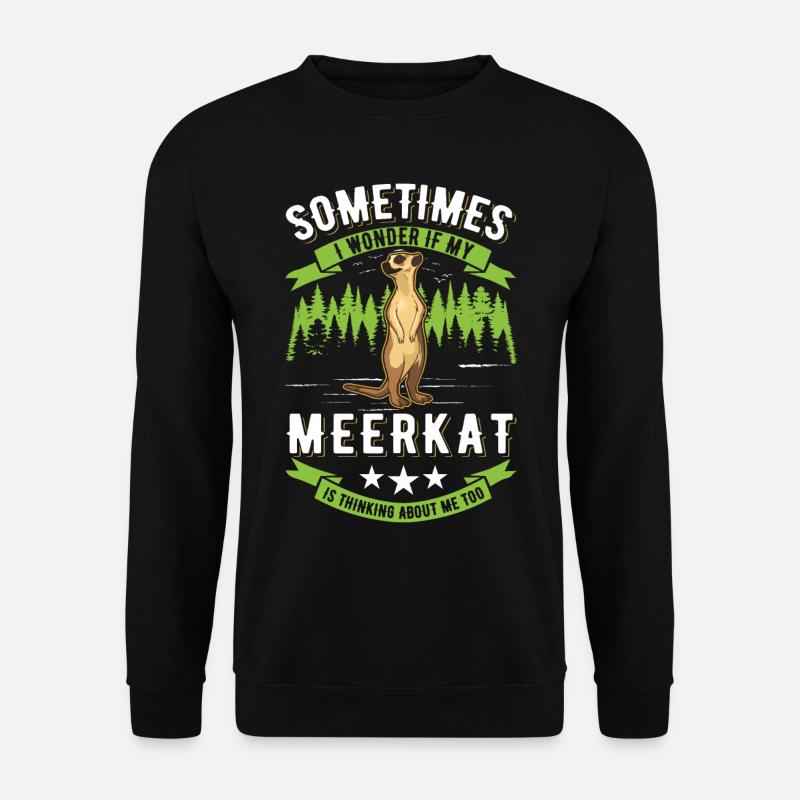 Erdmännchen Surikat Meerkat - Unisex Pullover - Schwarz