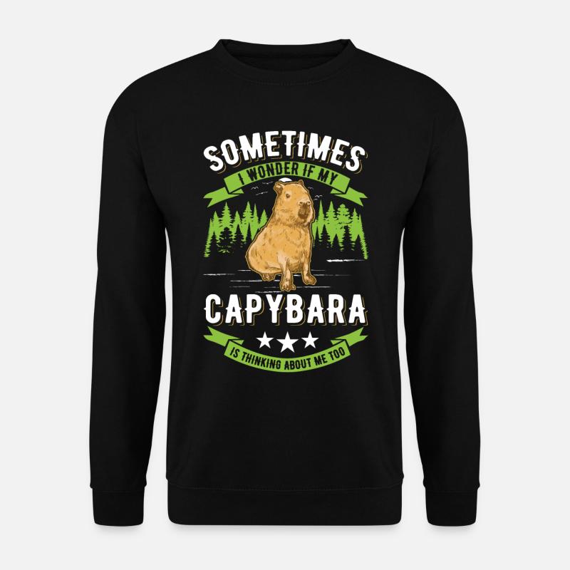 Capybara Wasserschwein Capibara - Unisex Sweatshirt - black